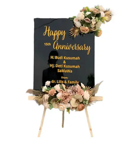 Papan Bunga Akrilik Kebun Bunga